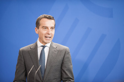 Merkel empfaengt Bundeskanzler Christian Kern