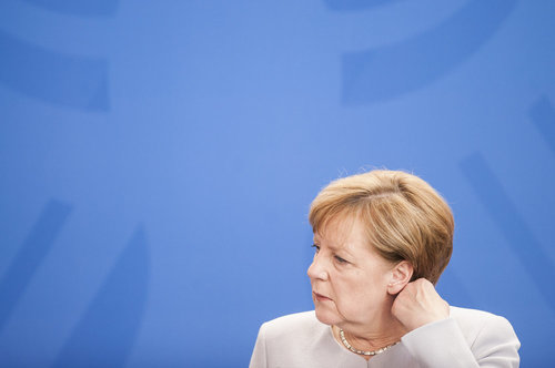 Merkel empfaengt Bundeskanzler Christian Kern