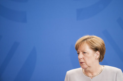 Merkel empfaengt Bundeskanzler Christian Kern