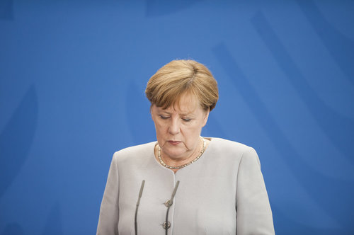 Merkel empfaengt Bundeskanzler Christian Kern