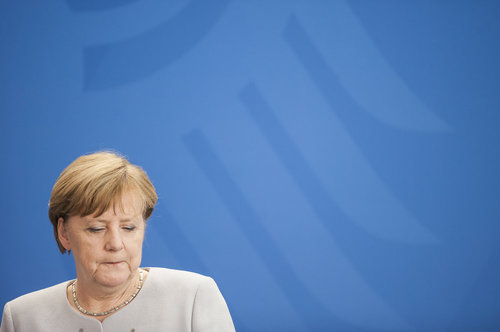 Merkel empfaengt Bundeskanzler Christian Kern