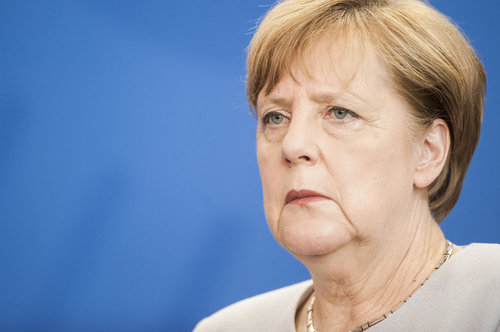 Merkel empfaengt Bundeskanzler Christian Kern