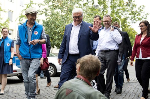 BM Steinmeier besucht Berliner Stadtmission