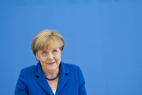 Angela Merkel in der Bundespressekonferenz