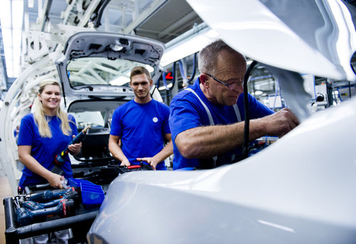 Fertigung Volkswagen in Wolfsburg