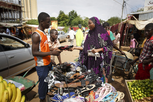 Markt in Niamey, Hauptstadt von Niger