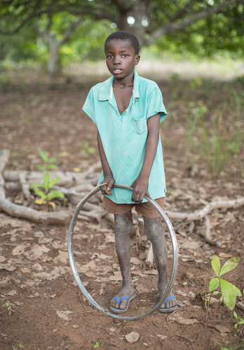 Portrait eines Kindes in Ghana