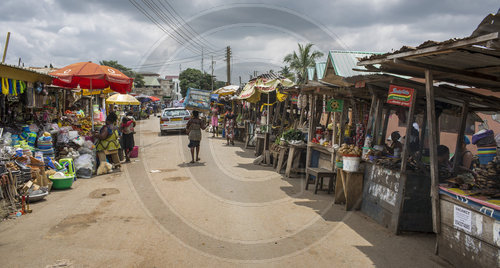 Stadtleben in Ghana