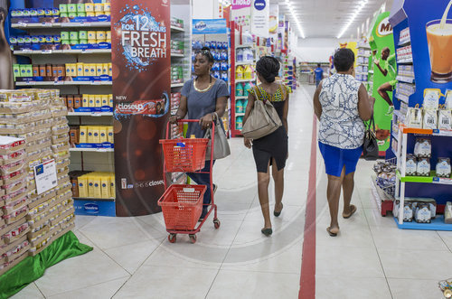 Moderner Supermarkt in Ghana