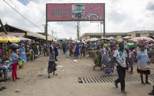 Markttreiben in Accra, Hauptstadt von Ghana