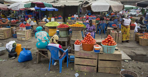 Markttreiben in Accra, Hauptstadt von Ghana