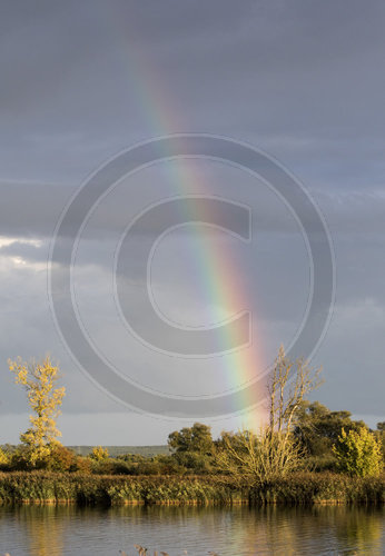 Fluss und Regenbogen