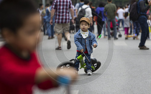 Strassenszene in Hanoi, Vietnam