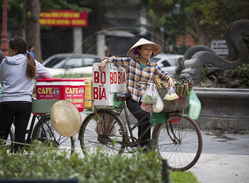 Strassenszene in Hanoi, Hauptstadt von Vietnam