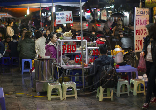 Garkueche an einer Strasse in Vietnam