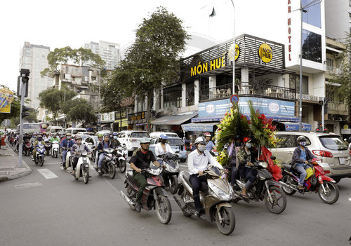 Stadtverkehr in Ho Chi Minh Stadt