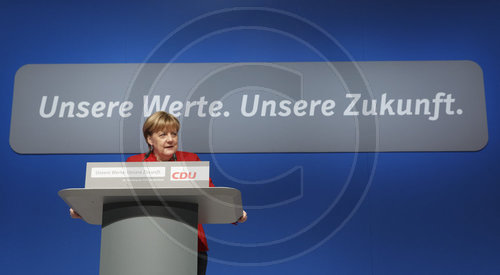 Bundeskanzlerin Angela Merkel, CDU, auf der Bundesdelegiertenkonferenz