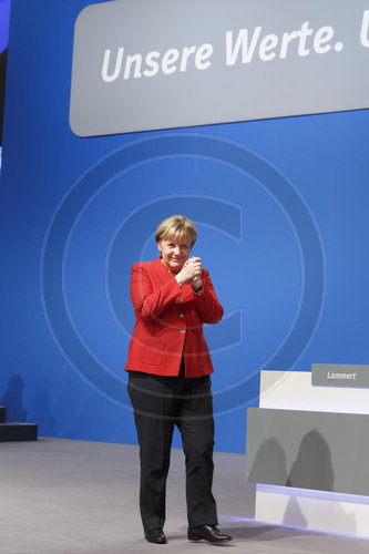 Bundeskanzlerin Angela Merkel, CDU, auf der Bundesdelegiertenkonferenz