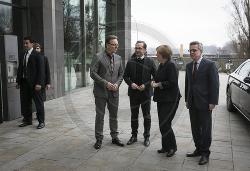 Maas, Merkel, Maiziere besuchen BKA
