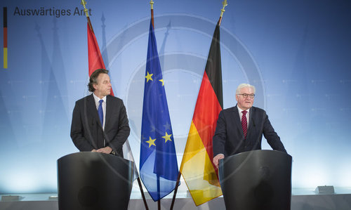 Frank-Walter Steinmeier und Aussenminister der Niederlande Koenders