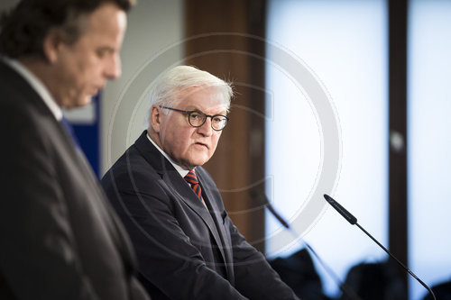 Frank-Walter Steinmeier und Aussenminister der Niederlande Koenders