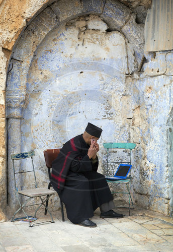 Moderne Kommunikation in Jerusalem