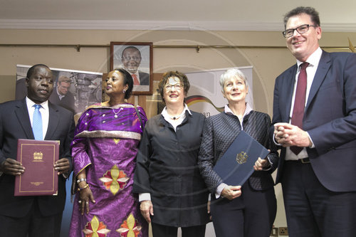 Bundesentwicklungsminister Gerd Mueller, CSU, auf dem German-African-Business-Summt ( GABS, German-African-Business-SummIt,  )