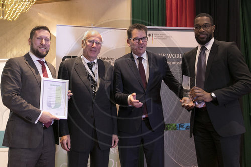 Bundesentwicklungsminister Gerd Mueller, CSU, spricht auf der GABS, German-African-Business-SummIt,  in Kenia