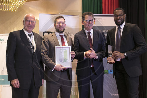 Bundesentwicklungsminister Gerd Mueller, CSU, spricht auf der GABS, German-African-Business-SummIt,  in Kenia