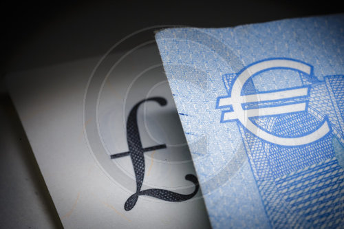 Waehrung Britische Pfund und Euro
