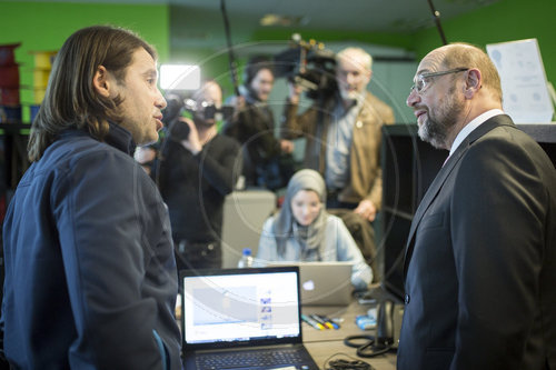 Martin Schulz besucht Startplatz in Koeln