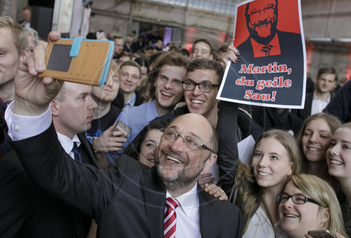 SPD-Kanzlerkandidat Martin Schulz in Luebeck