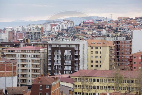 Stadtansicht von Pristina, Hauptstadt von Kosovo