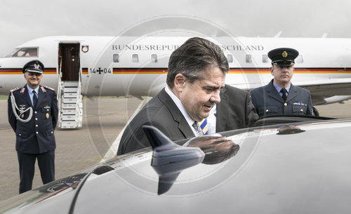 Sigmar Gabriel, SPD, Vizekanzler und Bundesaussenminister beim Antrittsbesuch in London