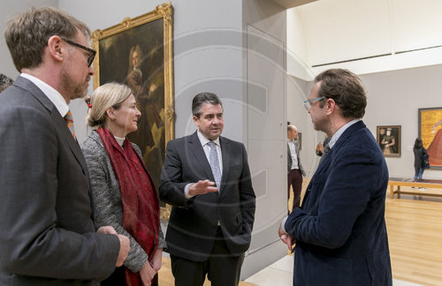 Sigmar Gabriel, SPD, Vizekanzler und Bundesaussenminister in der Tate Britain