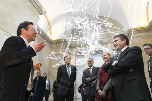 Sigmar Gabriel, SPD, Vizekanzler und Bundesaussenminister in der Tate Britain