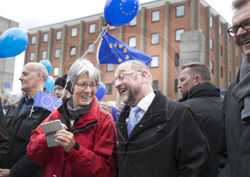 Martin Schulz, SPD, Kanzlerkandidat beim Pulse of Europe in Koeln, 23.04.2017.