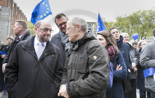 Martin Schulz, SPD, Kanzlerkandidat beim Pulse of Europe in Koeln, 23.04.2017.