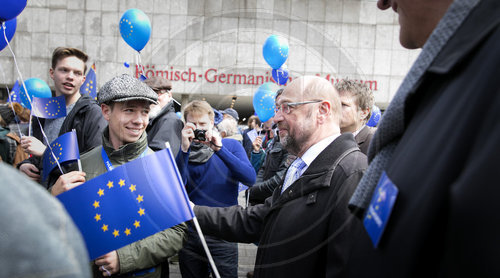 Martin Schulz, SPD, Kanzlerkandidat beim Pulse of Europe in Koeln, 23.04.2017.