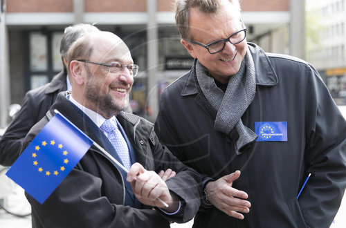 Martin Schulz, SPD, Kanzlerkandidat beim Pulse of Europe in Koeln, 23.04.2017.