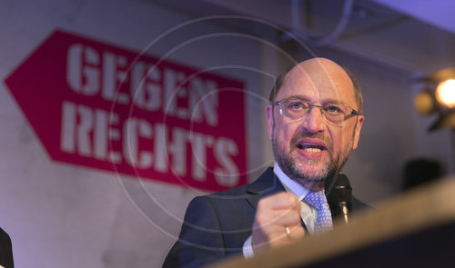 Martin Schulz, SPD, Kanzlerkandidat bei der Veranstaltung im Koelner Stadtgarten, 23.04.2017.