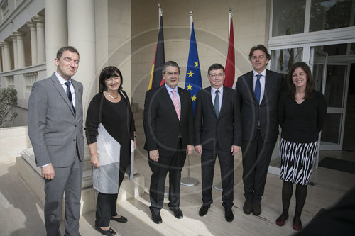 BM Gabriel beim Gymnich-Treffen