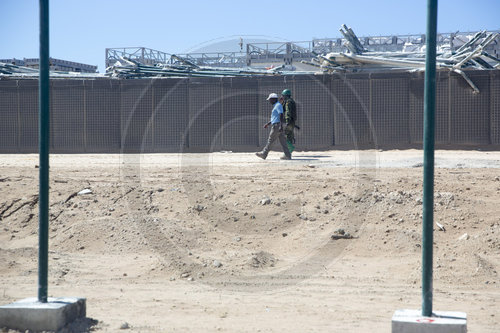 Sicherheitskraefte am Flughafen von Mogadischu
