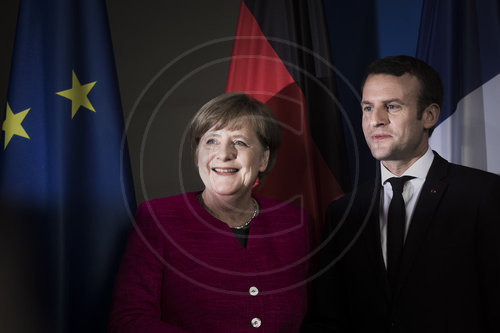 Angela Merkel trifft Emmanuel Macron