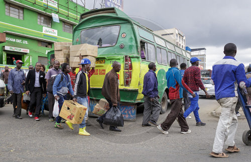 Strassenszene in Nairobi