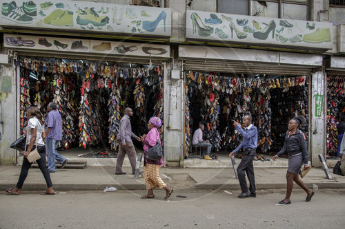 Einkaufsstrasse in Nairobi