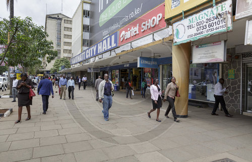 Strassenszene in Nairobi
