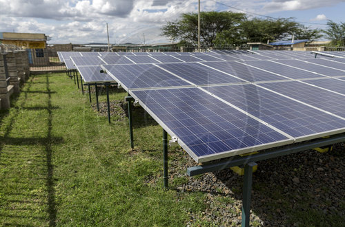 Erzeugung von Solarenergie in Kenia