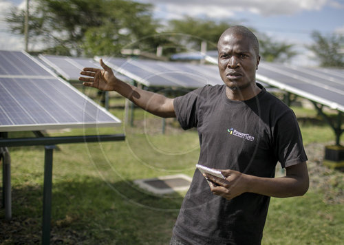 Erzeugung von Solarenergie in Kenia