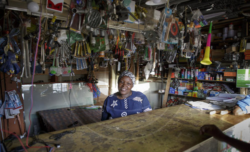 Verkauf von Haushaltswaren in Kenia